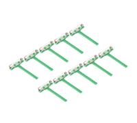 PATIKIL Plastik Sicherheitsnadel Korsage Knopfloch 60Stk für Basteln Hochzeit Blume Bräutigam Brosche Grün