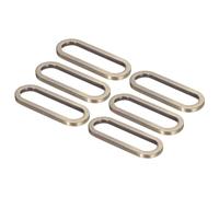 PATIKIL Schiebeschnalle 1,5 Zoll Metall Oval Ring Schnalle, 6er Pack Verstellbare Schnallen Schlaufen Nicht Geschweißte Riemenbefestigung für Rucksack Taschengurt, Bronze