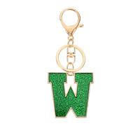 PATIKIL Schlüsselanhänger mit Initialbuchstaben, A-Z, Alphabet-Schlüsselanhänger, Metall, für Damen oder Mädchen, Schlüssel, Geldbörse, Handtaschen, Rucksäcke, Taschen, grün, inch