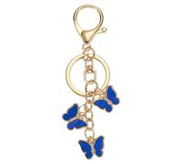 PATIKIL Schmetterling Schlüsselanhänger Aesthetic, Emaillierte charm Schlüsselanhänger Schmetterling Anhänger für Taschen Handtaschen Schlüssel Geldbörsen Schulranzen Rucksack, Blau