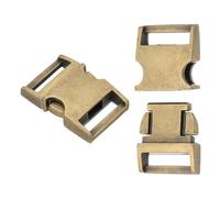 PATIKIL Schnellverschluss 3/4 Zoll / 20mm 2 Stück Metall Schnallen Ersatz Ohne Nähen Klickschnallen Für Rucksackgurte Bauchtasche Gurte Hundehalsbänder Bronze