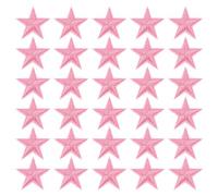 PATIKIL Stoffflicken zum Aufbügeln 2.9x2.9cm Bügelflicken 33 Packung Aufnäher 5 Stern Bestickte Applikationen für Kleidung Jacken Hut Rucksack Reparieren Dekorationen Hell Rosa