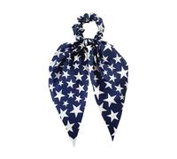 Patřiotic Hair Accessories - American Flag Bow Pins Headband Scrunchies | Independence Day Decorative Headdress | For Women Girls 4th July Party, Holiday Red White Blue Hair Set