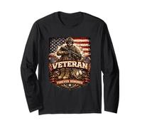 Patriotische Sportfans | USA-Flagge Baseball Fußball Fußball Langarmshirt