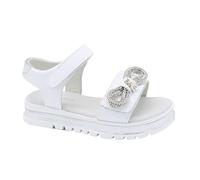 Patrizia Pepe - Baby Mädchen Sandalen - Öko-Leder - Farbe: Weiß/Silber - Größe: 26 - Eleganz und Komfort für junge Mädchen - Made in Italy
