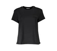 Patrizia Pepe Damen T-Shirt Schwarz mit Logo Elegante Optik - Größe: S