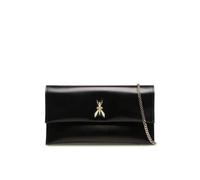 Patrizia Pepe Clutch Tasche Leder 11 cm black-light gold (TAS006533) grau