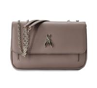 Patrizia Pepe Fly Schultertasche Leder 25 cm grau