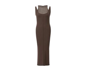 Patrizia Pepe - Geripptes Midikleid - Größe 38 - brown