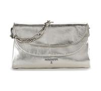 Patrizia Pepe Handtasche Leder 30 cm silberfarben