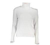 Patrizia Pepe Klassik Rollkragenpullover mit Kontrastdetails - Größe: XS