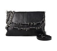 Patrizia Pepe Radical Boho Schultertasche Leder 35 cm schwarz