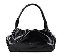 Patrizia Pepe Schultertasche Leder 38 cm schwarz