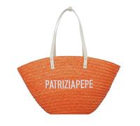 Patrizia Pepe - Summer Straw Shopper Tasche 51 cm Orange Damen