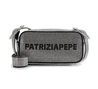 Patrizia Pepe Umhängetasche Leder 21 cm silberfarben
