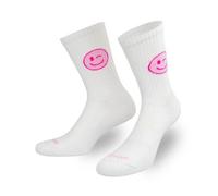 Patron Crew Socks ZWINKER SMILE weiß/pink 41-46