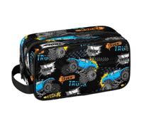 PATTERNFUL Kinder-Kulturbeutel für Jungen - wasserdichte Kulturbeutel zum Aufhängen für Mädchen - Dopp Kit Rasur Make-up Tasche Reisezubehör Organizer (Truck)