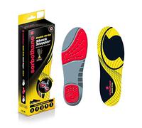 Patterson Medical Ltd Sorbothane Unisex's Double Strike Insole, Black/Yellow, Size 5-6.5