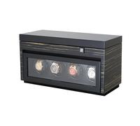 PAUL DESIGN - UHRENBEWEGER GENTLEMAN 4+6 - black shadow / für 4 Uhren, aufbewahren für 6 Uhren