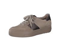 Paul Green Damen Pauls, Frauen Low-Top Sneaker,Turnschuhe,Laufschuhe,schnürschuhe,schnürer,Plateausohle,Halbschuhe,Beige (Almond),40 EU / 6.5 UK