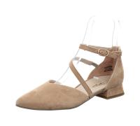 Paul Green Damen Ballerina, Frauen Riemchenballerinas,Ballerinen,Halbschuhe,Sommerschuhe,Slipper,Ballerina-Schuhe,flach,Beige (Dakar),40.5 EU / 7 UK