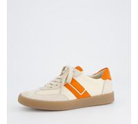 Paul Green Damen Schnürhalbschuh in beige-Kombi - Gr. 38,5
