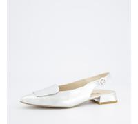 Paul Green Sling Pumps grau alu metallic Slingback 6090 - Größe 37