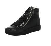 Paul Green Damen, Frauen High-Top Sneaker,high top Sneaker,Sneaker-Stiefel,mid Cut,Halbschuhe,straßenschuhe,Sportschuhe,Schwarz (Calf/Black),41 EU / 7.5 UK