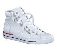 Paul Green Damen, Frauen High-Top Sneaker,Laufschuhe,schnürschuhe,high top Sneaker,Sneaker-Stiefel,mid Cut,Halbschuhe,Weiß (JA),37 EU / 4 UK