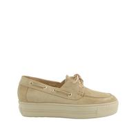 Paul Green Schnürschuh 1197 Veloursleder Beige Damen Gr. 38