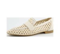 Paul Green Loafer Schuhe Slipper beige gelocht 1209 - Größe 36