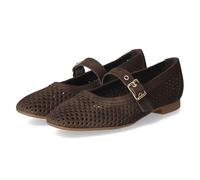 Paul Green 1213-049 Damen Klassische Ballerinas Rauleder in braun - Gr. 41