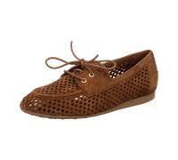 Schnürschuh PAUL GREEN "Paul Green Halbschuhe Veloursleder", Damen, Gr. 37, braun, Veloursleder, Schuhe Schnürschuh (39443641-37) braun