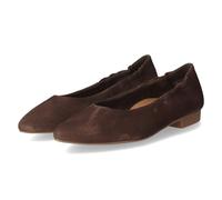 Ballerina PAUL GREEN "Paul Green Ballerinas Veloursleder", Damen, Gr. 38,5, dunkelbraun, Veloursleder, Schuhe Ballerina (11304342-38,5) dunkelbraun