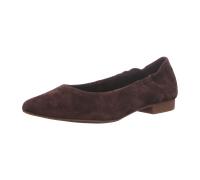 Ballerina PAUL GREEN "Paul Green Ballerinas Veloursleder", Damen, Gr. 37,5, dunkelbraun, Veloursleder, Schuhe Ballerina (11304342-37,5) dunkelbraun