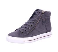Paul Green 4024-011 Iron/Cognac (grau) - sportlicher Schnürschuh - Damenschuhe Top Trends, Grau, Leder (r. Nubuk/w. Kid), absatzhöhe: flach