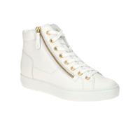 Paul Green Damen, Frauen High-Top Sneaker,Freizeitschuhe,Turnschuhe,Laufschuhe,schnürschuhe,high top Sneaker,mid Cut,Weiß (White/ORO),39 EU / 6 UK