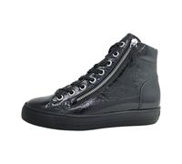 Paul Green Damen, Frauen High-Top Sneaker,schnürschuhe,high top Sneaker,Sneaker-Stiefel,Halbschuhe,straßenschuhe,Schwarz (Calf/Black),40 EU / 6.5 UK