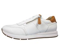 Paul Green Sneaker Damen Low-Top Plateausohle mit Strass Weiß Gr. 39