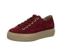 Sneaker PAUL GREEN "Paul Green Sneaker Nubukleder", Damen, Gr. 40, rot (wine), Nubukleder, casual, Schuhe (50413738-40) wine
