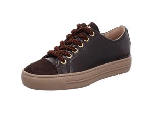Paul Green 4977-278 Moro (Braun) - sportlicher Schnürschuh - Damenschuhe Sneaker, Braun, leder (s. suede/glossy calf) für Damen, braun, Größe 36 EU / 3,5 UK