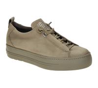 Paul Green Low-Top Sneaker Damen - Eva-Sohle, Elastische Schnürsenkel, Softes Leder Komfort - Büro & Freizeit Damenschuhe - Beige 41x