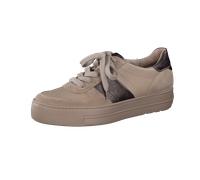 Paul Green Damen Pauls, Frauen Low-Top Sneaker,Halbschuhe,straßenschuhe,Strassenschuhe,Sportschuhe,Freizeitschuhe,Beige (Almond),38.5 EU / 5.5 UK