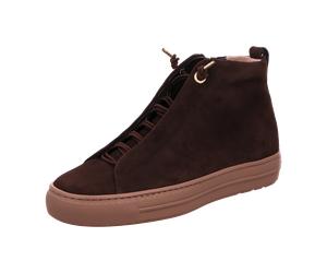 Paul Green 5283-128 Moro (Dunkelbraun) - sportlicher Schnürschuh - Damenschuhe Modische Stiefelette / Boots, Braun, leder (samtziege) für Damen, braun, Größe 42 EU / 8 UK