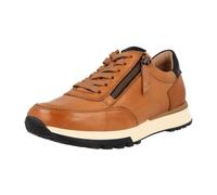 Paul Green Damen Sneaker mit Wechselfußbett, Frauen Low-Top Sneaker,schnürschuhe,Plateausohle,Halbschuhe,Sportschuhe,Mittelbraun (Cuoio/Black),40.5 EU / 7 UK