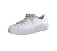 Paul Green Sneaker Damen Glattleder Weiß/Gold Größe 39