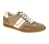 Paul Green Low Sneaker - Gr. 38,5 - Braun - Leder & Textil