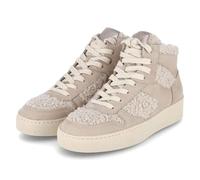 Paul Green 5470-01 Schnürstiefel Leder & Textil Damen in beige - Gr. 37,5