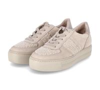 Sneaker PAUL GREEN "Paul Green Sneaker Nubukleder", Damen, Gr. 40, beige, Nubukleder, Schuhe Sneaker (43247464-40) beige