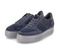 Paul Green 5487-02 Schnürhalbschuh Leder & Textil Damen in blau